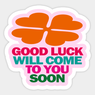 Good Luck Sticker